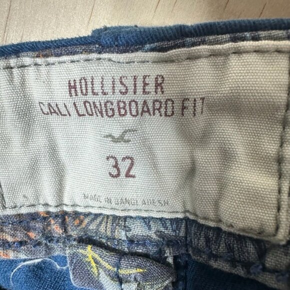 Hollister Cali Longboard Fit Shorts Size 32 Blue - Picture 8 of 9